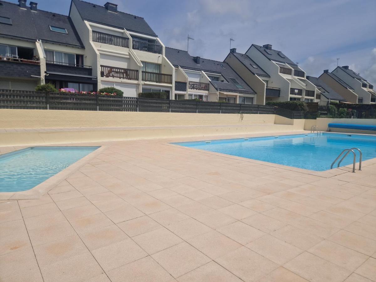 Guidel-Plages Studio Lumineux Balcon Vue Mer & Piscine Exterior photo